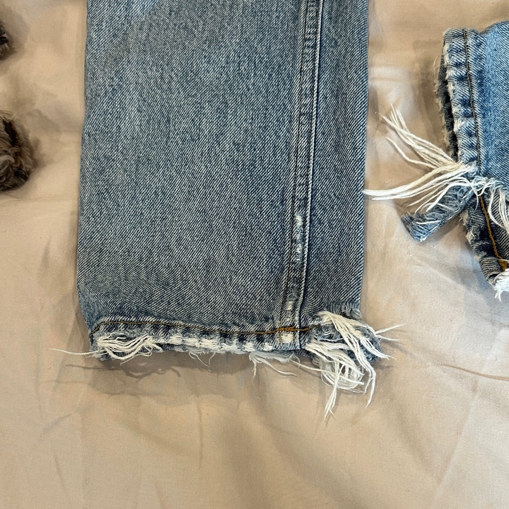 Agolde High Rise cropped Blue Jeans ‘Riley’ - Picture 5 of 11